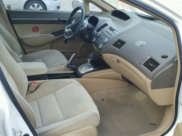 1HGFA16808L113971 - 2008 HONDA CIVIC EX WHITE photo 5