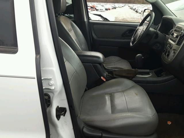 1FMYU93176KC65619 - 2006 FORD ESCAPE XLT WHITE photo 5