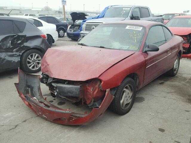 3FAKP1135YR112863 - 2000 FORD ESCORT ZX2 RED photo 2