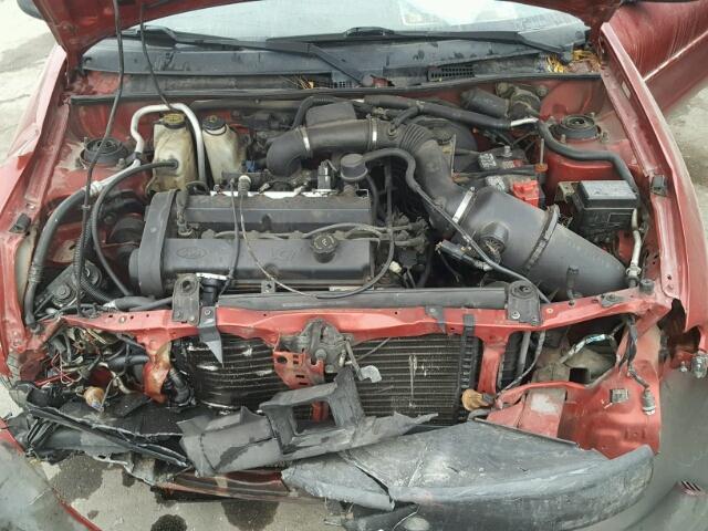 3FAKP1135YR112863 - 2000 FORD ESCORT ZX2 RED photo 7