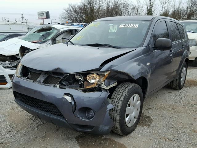 JA4MS31X17U004581 - 2007 MITSUBISHI OUTLANDER GRAY photo 2