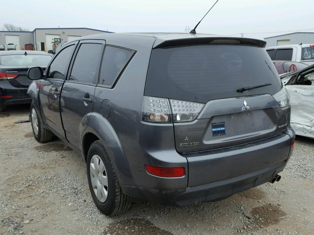 JA4MS31X17U004581 - 2007 MITSUBISHI OUTLANDER GRAY photo 3