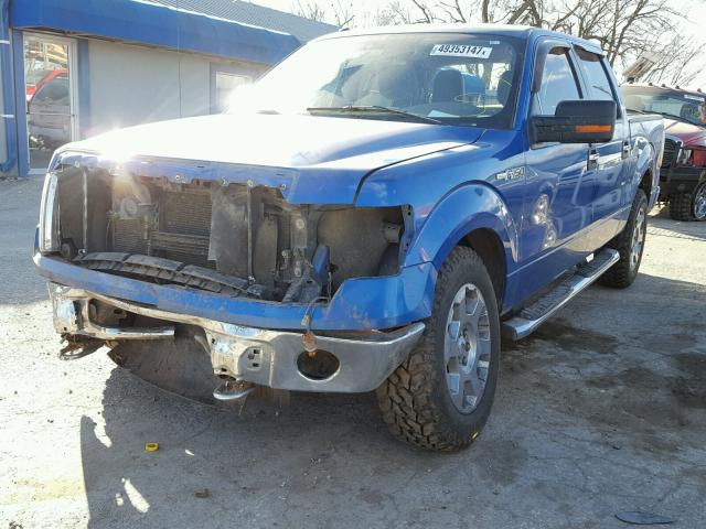 1FTFW1EV0AFC45818 - 2010 FORD F150 SUPER BLUE photo 2