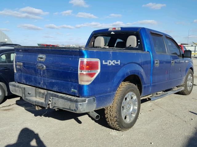 1FTFW1EV0AFC45818 - 2010 FORD F150 SUPER BLUE photo 4