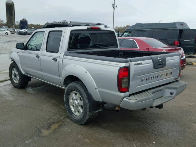 1N6MD27Y94C449904 - 2004 NISSAN FRONTIER C SILVER photo 3