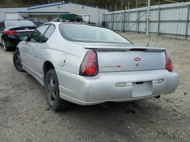 2G1WX12K649111070 - 2004 CHEVROLET MONTE CARL SILVER photo 3