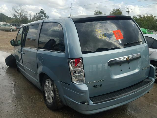 2A4RR2D19AR334198 - 2010 CHRYSLER TOWN & COU BLUE photo 3