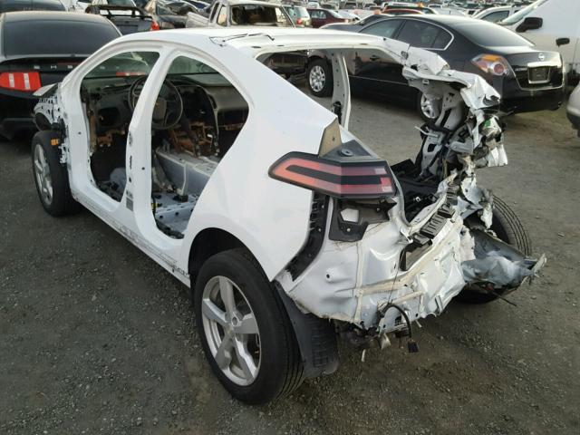 1G1RE6E46DU103583 - 2013 CHEVROLET VOLT WHITE photo 3