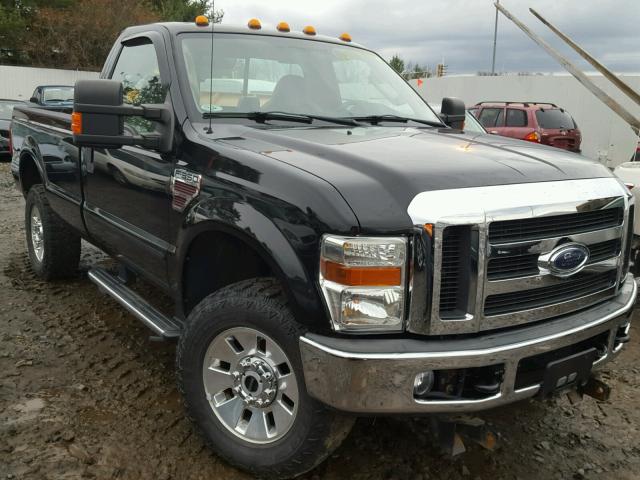 1FTWF31R68EC66807 - 2008 FORD F350 SRW S BLACK photo 1