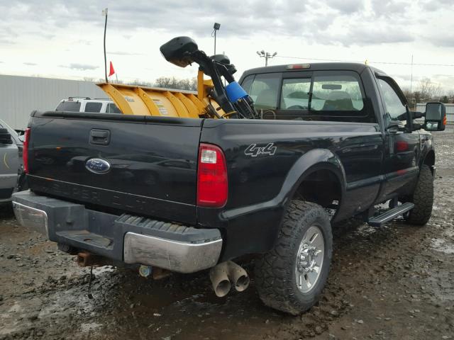 1FTWF31R68EC66807 - 2008 FORD F350 SRW S BLACK photo 4