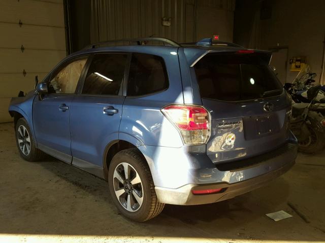 JF2SJAEC4HH479309 - 2017 SUBARU FORESTER 2 BLUE photo 3