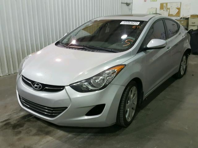 KMHDH4AE6CU352309 - 2012 HYUNDAI ELANTRA GL SILVER photo 2