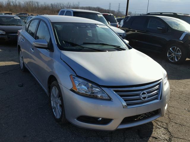 3N1AB7AP2DL617429 - 2013 NISSAN SENTRA S SILVER photo 1