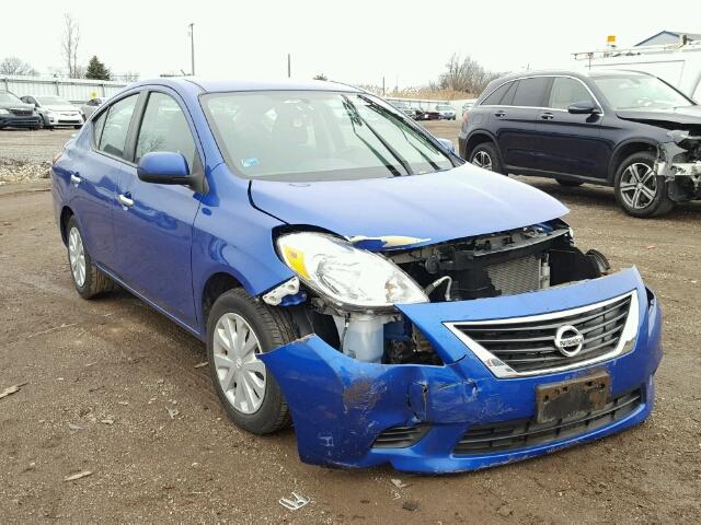 3N1CN7AP2DL879872 - 2013 NISSAN VERSA S BLUE photo 1