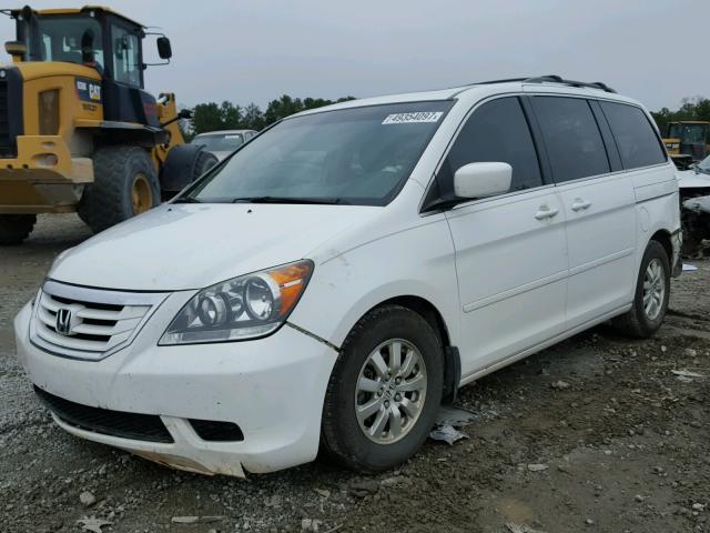 5FNRL3H73AB028816 - 2010 HONDA ODYSSEY EX WHITE photo 2