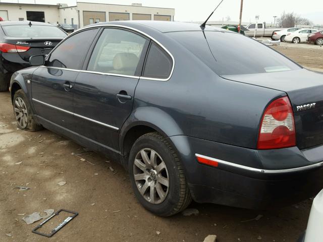 WVWPD63B83P288882 - 2003 VOLKSWAGEN PASSAT GLS GRAY photo 3