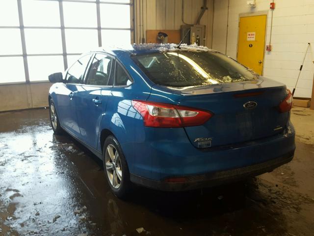 1FADP3F25DL258063 - 2013 FORD FOCUS SE BLUE photo 3