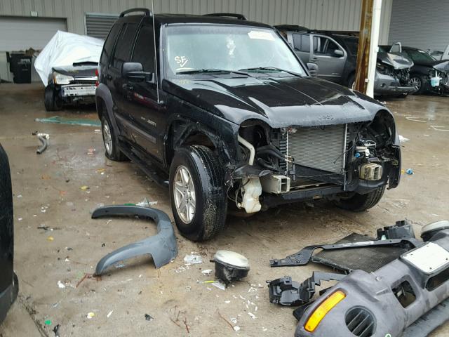 1J4GK48K44W174253 - 2004 JEEP LIBERTY SP BLACK photo 1