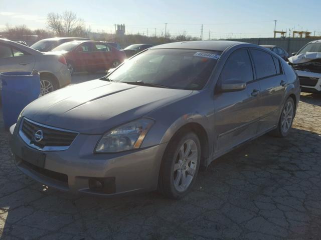 1N4BA41E07C818656 - 2007 NISSAN MAXIMA SE GRAY photo 2