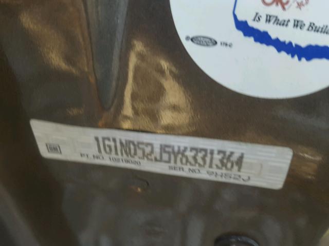 1G1ND52J5Y6331364 - 2000 CHEVROLET MALIBU TAN photo 10