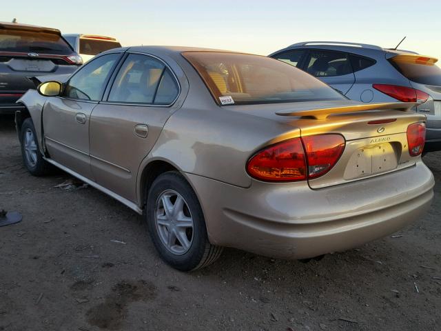 1G3NL52E14C193511 - 2004 OLDSMOBILE ALERO GL GOLD photo 3