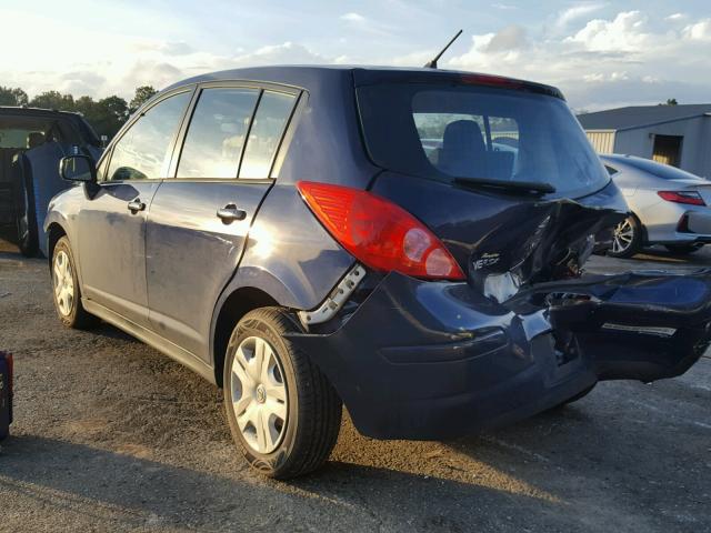 3N1BC1CPXCK259738 - 2012 NISSAN VERSA S BLUE photo 3