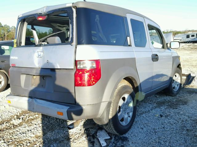 5J6YH28513L017717 - 2003 HONDA ELEMENT EX SILVER photo 4