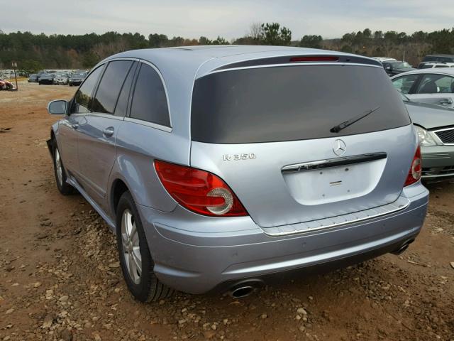 4JGCB56E98A072453 - 2008 MERCEDES-BENZ R 350 BLUE photo 3