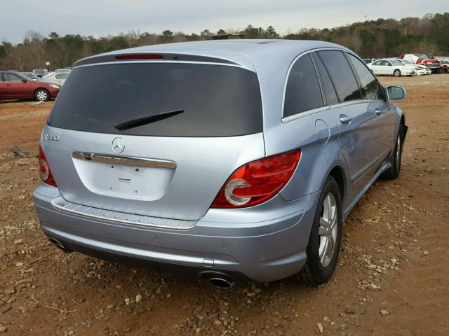 4JGCB56E98A072453 - 2008 MERCEDES-BENZ R 350 BLUE photo 4