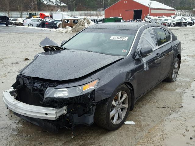 19UUA8F53CA008822 - 2012 ACURA TL GRAY photo 2