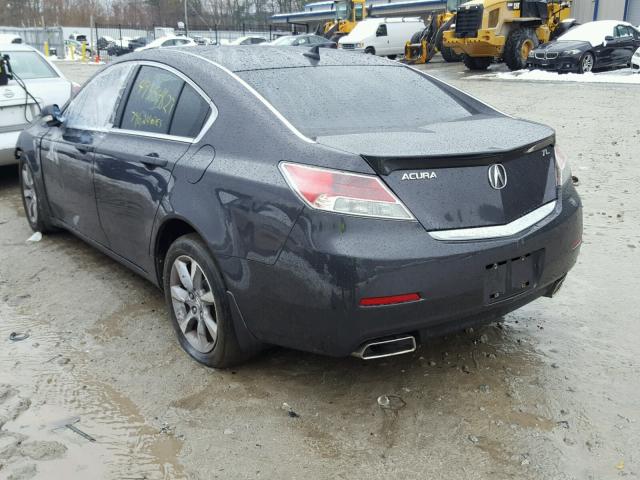 19UUA8F53CA008822 - 2012 ACURA TL GRAY photo 3