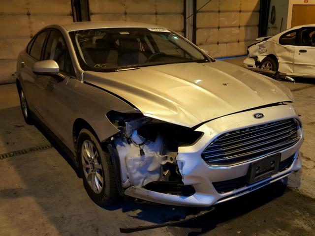 3FA6P0G78FR170632 - 2015 FORD FUSION S SILVER photo 1