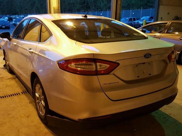 3FA6P0G78FR170632 - 2015 FORD FUSION S SILVER photo 3