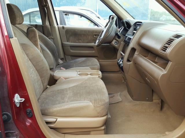 SHSRD68404U204772 - 2004 HONDA CR-V LX RED photo 5