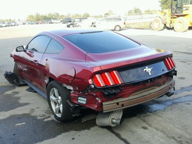 1FA6P8AM4G5321810 - 2016 FORD MUSTANG BURGUNDY photo 3