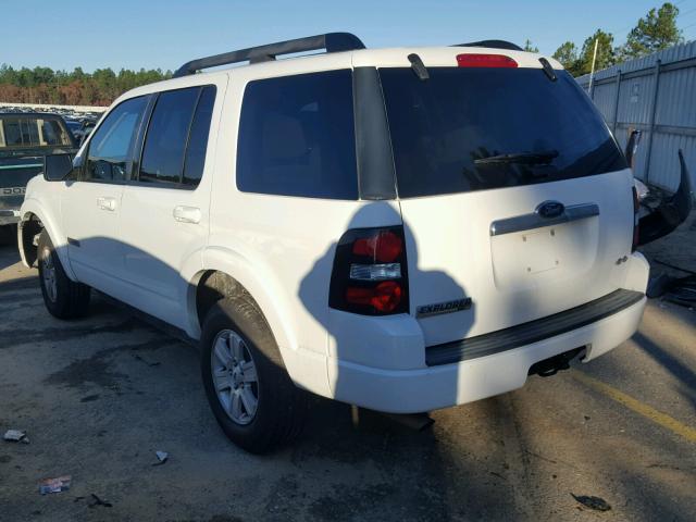 1FMEU73E98UB14234 - 2008 FORD EXPLORER X WHITE photo 3