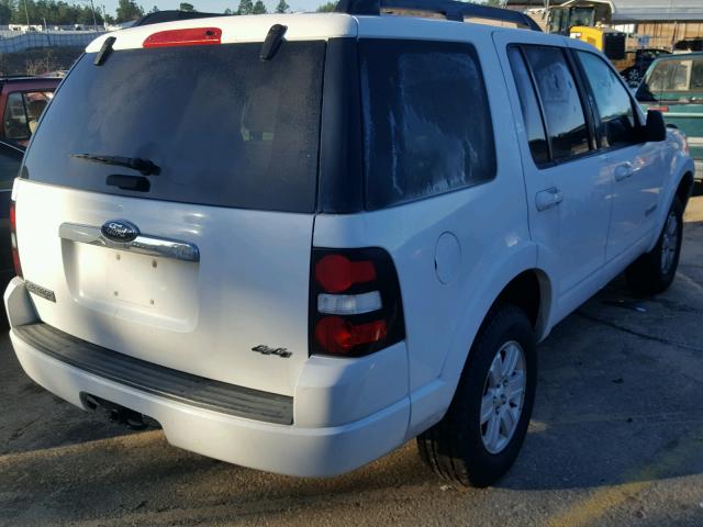 1FMEU73E98UB14234 - 2008 FORD EXPLORER X WHITE photo 4