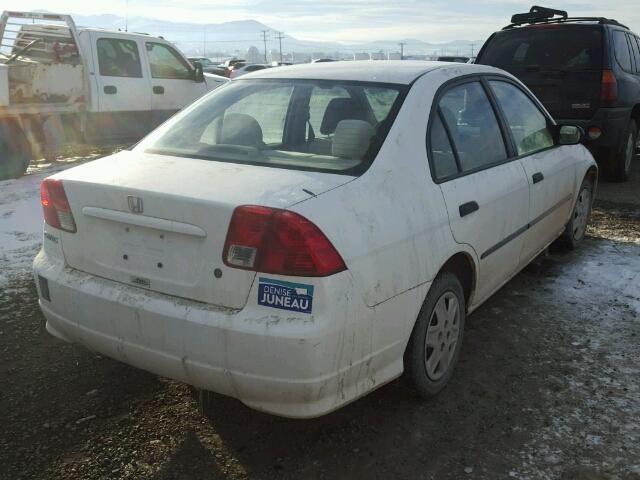 1HGES16325L026131 - 2005 HONDA CIVIC DX V WHITE photo 4