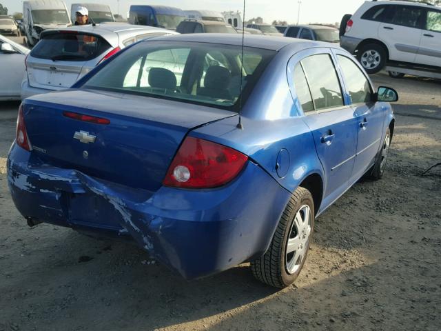 1G1AK52F657615382 - 2005 CHEVROLET COBALT BLUE photo 4