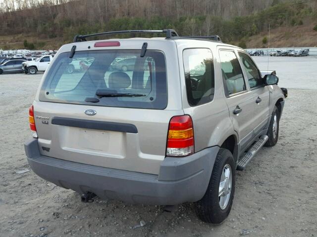 1FMCU02191KB03992 - 2001 FORD ESCAPE XLS TAN photo 4