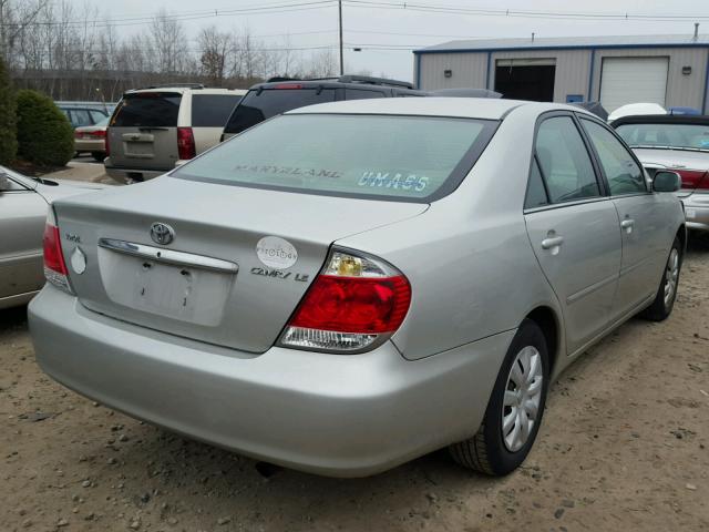 4T1BE30K85U002202 - 2005 TOYOTA CAMRY LE ნაცრისფერი ფოტო 4