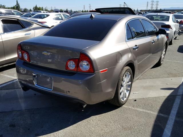 1G1ZG5E7XCF254346 - 2012 CHEVROLET MALIBU LTZ 棕色 照片 4