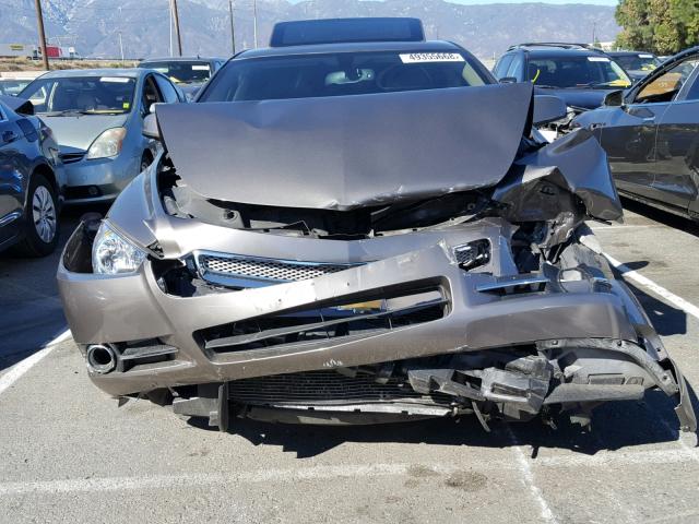 1G1ZG5E7XCF254346 - 2012 CHEVROLET MALIBU LTZ 棕色 照片 9