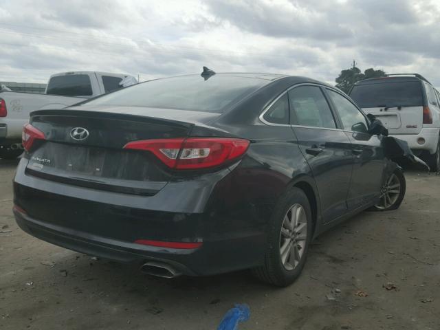 5NPE24AF3GH400920 - 2016 HYUNDAI SONATA SE BLACK photo 4