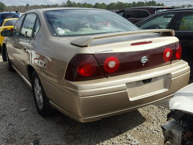 2G1WH52K059350815 - 2005 CHEVROLET IMPALA LS GOLD photo 3