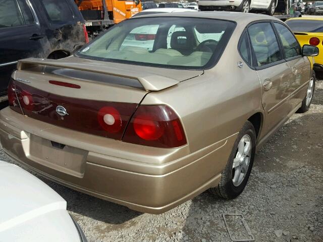 2G1WH52K059350815 - 2005 CHEVROLET IMPALA LS GOLD photo 4