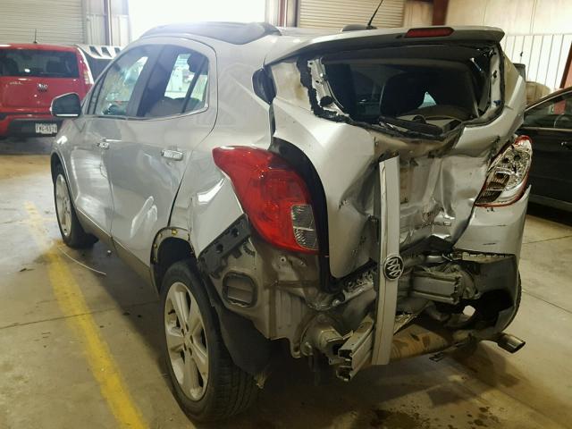 KL4CJASB4FB233188 - 2015 BUICK ENCORE SILVER photo 3