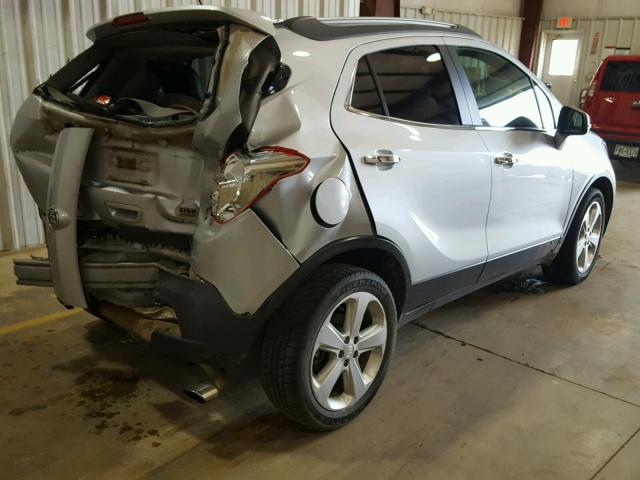 KL4CJASB4FB233188 - 2015 BUICK ENCORE SILVER photo 4