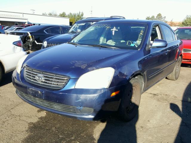 KNAGE123885169787 - 2008 KIA OPTIMA LX BLUE photo 2