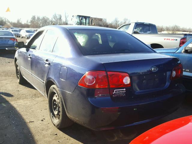 KNAGE123885169787 - 2008 KIA OPTIMA LX BLUE photo 3